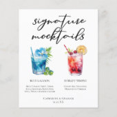 Pool Party Blue Lagoon Shirley Temple Drinks Menu (正面)