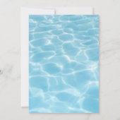 Pool Party fun Summer Birthday 招待状 (裏面)