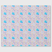 Pool Party Gift Wrapping Paper - Purple ラッピングペーパー (フラット)