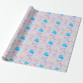 Pool Party Gift Wrapping Paper - Purple ラッピングペーパー (アンロールド)