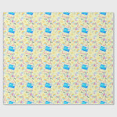 Pool Party Gift Wrapping Paper - Yellow ラッピングペーパー (フラット)