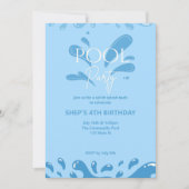 pool party invitation 招待状 (正面)