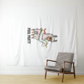 Pool Party Llama Unicorn Float Shirt Funny Llama G タペストリー (インサイチュ(横))