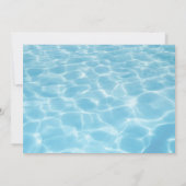 Pool Party Photo, fun Summer Birthday 招待状 (裏面)
