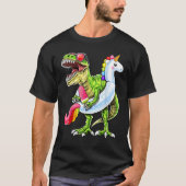 Pool Party Rex Dinosaur Unicorn Float Summer 1 Tシャツ (正面)
