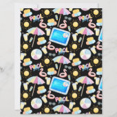 Pool Party Scrapbook Paper in Black (正面)