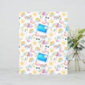 Pool Party Scrapbook Paper in White (スタンド正面)