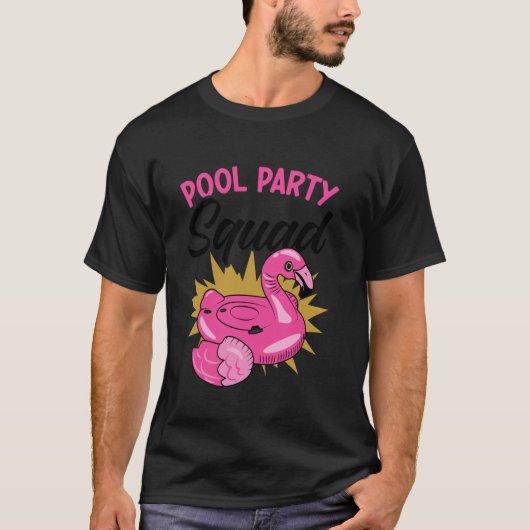 Pool Party Squad Beach Pool Party Matching Beach L Tシャツ (正面)