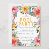 Pool Party Summer BBQ  招待状 (正面)