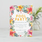 Pool Party Summer BBQ  招待状 (スタンド正面)