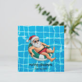 Pool Party with Santa Claus for Christmas in July  カード (スタンド正面)