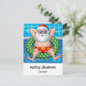 Pool Party with Santa Claus for Christmas in July シーズンポストカード (スタンド正面)