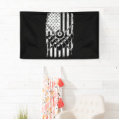 Pool Player American USA Flag Billard 横断幕 (インサイチュ)