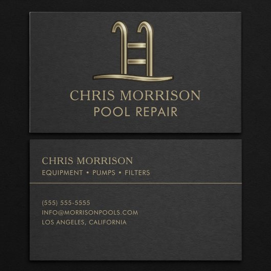 Pool Repair Business Card 名刺