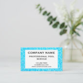 Pool Service Business Card Template 名刺 (スタンド正面)