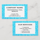Pool Service Business Card Template 名刺 (正面/裏面)