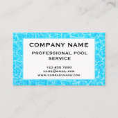 Pool Service Business Card Template 名刺 (正面)