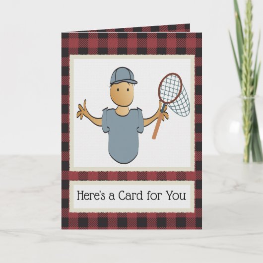 Pool Service Cartoon Merry Christmas from Customer カード (正面)