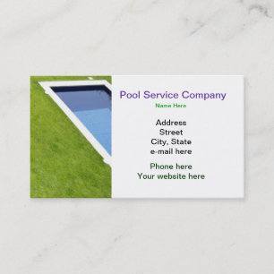 Pool Service Companyの名刺 名刺