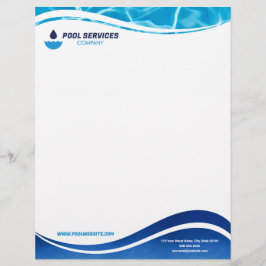 Pool Services Company Letterhead | Swimming Pools  レターヘッド