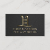 Pool & Spa Services Business Card 名刺 (正面)