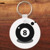 Pool sport game ball 8 eight キーホルダー (正面)