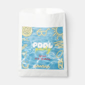 Pool summer neon vibes birthday party フェイバーバッグ (正面)
