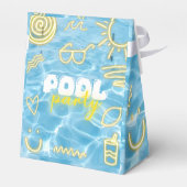 Pool summer neon vibes birthday party フェイバーボックス (裏面サイド)