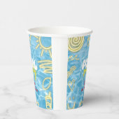 Pool summer neon vibes birthday party 紙コップ (右)