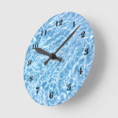 Pool Water Wall Clock ラウンド壁時計 (傾斜)