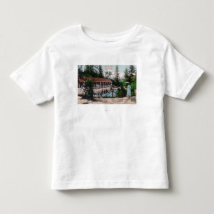 PoolAdamsの水泳の春の眺め、カリフォルニア トドラーTシャツ