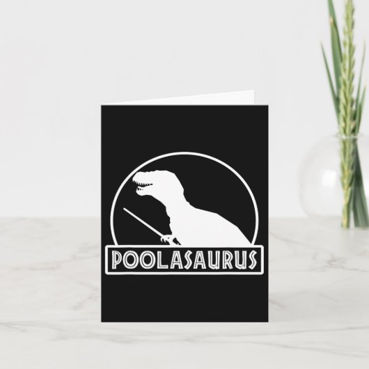 Poolasaurusビリヤード選手の恐竜スヌーカー8 カード (正面)