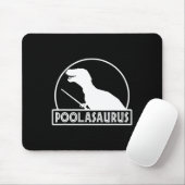 Poolasaurus Billiard Player Dinosaur Snooker Eight マウスパッド (マウス)