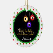 PoolChickのデッキはホールオーナメントを個人化します セラミックオーナメント (右)