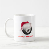 PoolChickのメリークリスマスSantaball コーヒーマグカップ (左)