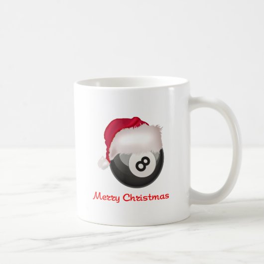 PoolChickのメリークリスマスSantaball コーヒーマグカップ (右)