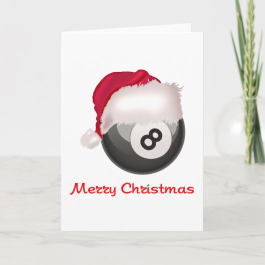 PoolChickのメリークリスマスSantaball シーズンカード (正面)