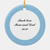 PoolChick Mery Crismas Santaball Personalized セラミックオーナメント (裏面)