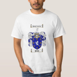 Pooleの家紋- Pooleの紋章付き外衣 Tシャツ