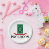 Poolroom Billiards Classic 8 Ball ペーパープレート (パーティー)