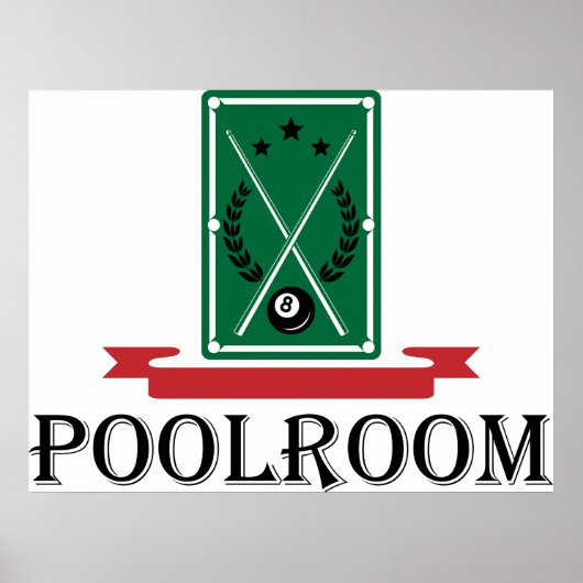 Poolroom Billiards Classic 8 Ball ポスター (正面)