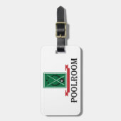 Poolroom Billiards Classic 8 Ball ラゲッジタグ (正面縦)