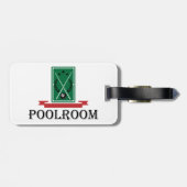 Poolroom Billiards Classic 8 Ball ラゲッジタグ (裏面横)