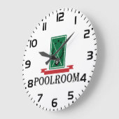 Poolroom Billiards Classic 8 Ball ラージ壁時計 (傾斜)