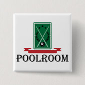 Poolroom Billiards Classic 8 Ball 缶バッジ (正面)