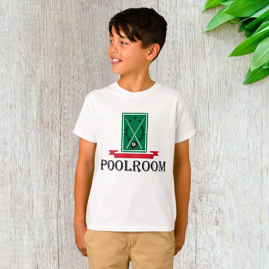 Poolroom Billiards Classic 8 Ball Tシャツ