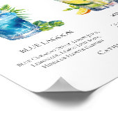 Poolside Signature Mocktails Summer Menu ポスター (角)