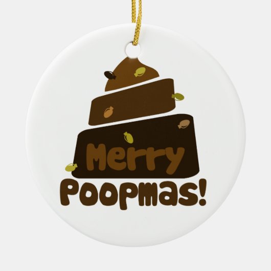 POOPメリーmas セラミックオーナメント (正面)
