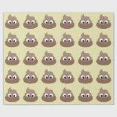 POOP FUNNY Birthday WRAPPING PAPER ラッピングペーパー (フラット)