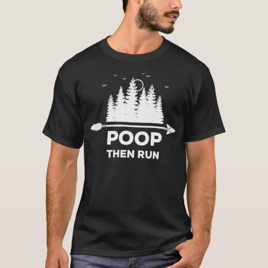Poop Then Run Funny Ultra Marathon  Co Premium  Tシャツ (正面)